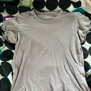 american eagle purple flowy top size medium